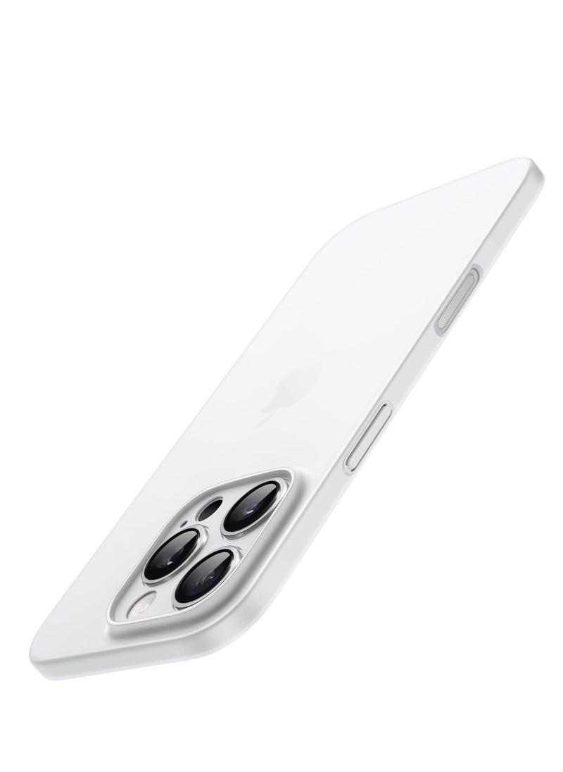 ELTRAZONE Ultra Slim (0.35mm Thin) Case for iPhone 16 Pro 6.3 Inch – Camera Lens Full Protection, Lightweight Matte Finish PP Hard Minimalist Cover (White Titanium) | Anti-Fingerprint & Non-Yellowing - Image 1