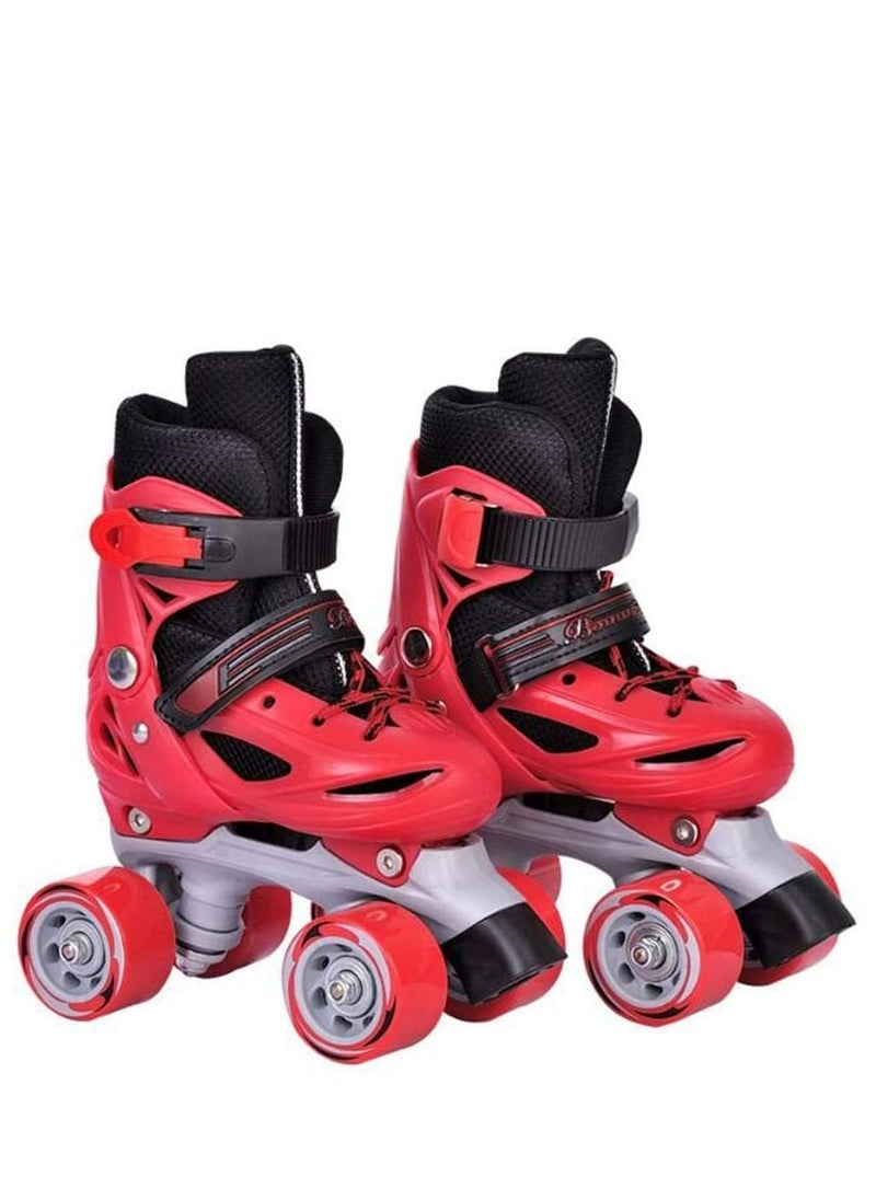 LIMOS - Roller Skates Shoes Double Rows 4 Wheels Adjustable Shoe Size AREA for Boys And Girls - Image 1