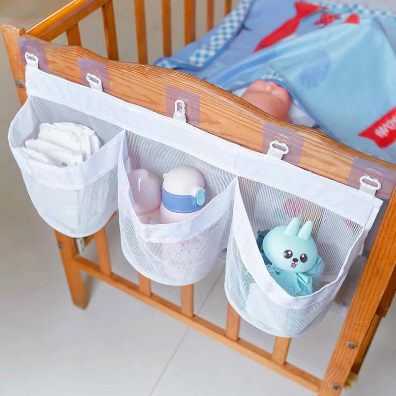 PINKE Bath Tub Toy Storage Organizer, Bath Tub Toy Organizer, Bathtubs Toys Storage, Baby Toy Organizer for Tubs, Kids Toy Net Storage, Shower Basket Accessories Toys Holder for Tubs (White) - Image 5