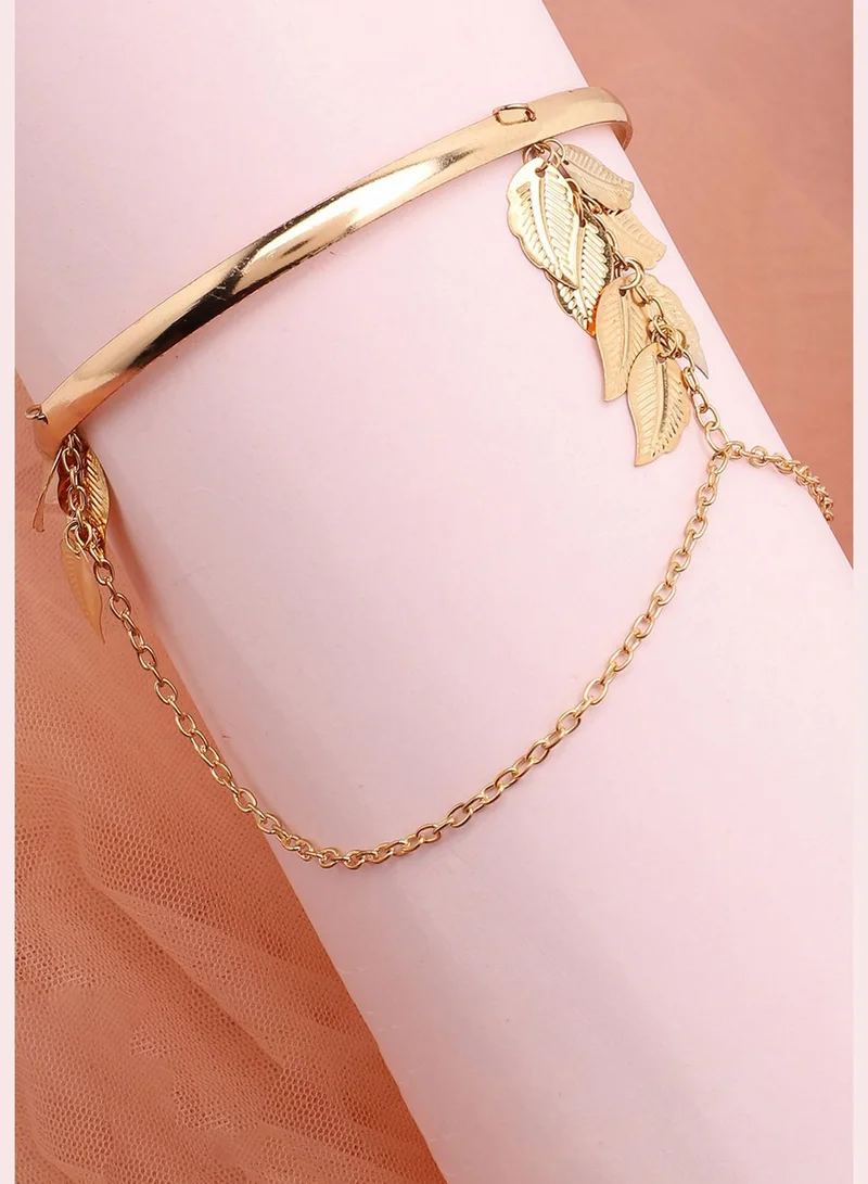 SOHI Gold Plated Party Designer Armlet For Women
