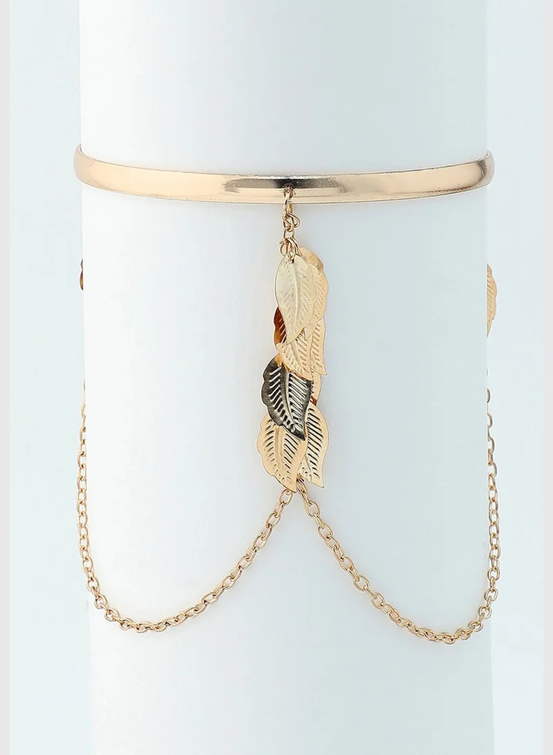 SOHI Gold Plated Party Designer Armlet For Women