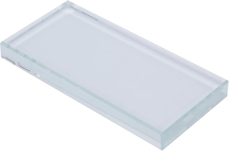 Cosmetic Plate for Nail Art Paint Gel Polish, 3.74" X 1.77" Eyelash Adhesive Glue Pallet - Image 1