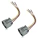 HHZL 2PCS Alternator Connector Plug Alternator Pigtail Plug Cable 3Pin Generator Regulator Wiring Connector Wire Harness for Nissan Subaru Infiniti EX35 G35 Lexus Rogue Saab Suzuki Jaguar AudiGray - Image 2
