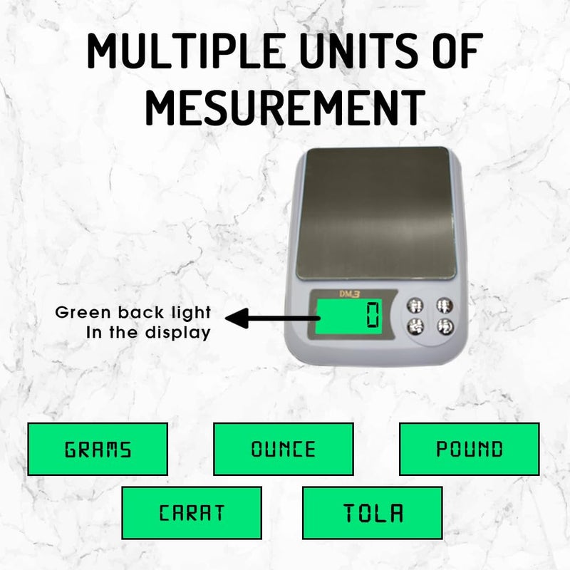 ATOM DM3 Compact and Portable Digital Weighing Scale - Image 3