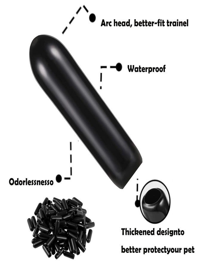 WOSKAR Prong Collar Covers (60 Tips per Pack), Vinyl Comfort Prong Tips for 2.25mm-4.0mm Dog Pinch Collar(3.0mm-3.5mm) - Image 3