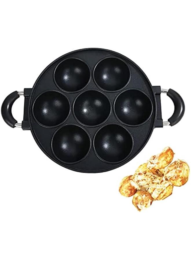 اليابان كبيرة قطرها مقلاة ، مقلاة الكعكة ، جعل ماسا ( فطيرة ) ، البيض المقلي ، poffertje عموم ، أبام عموم ، عموم بانه خوت ، ماسا عموم ، ورقة كأس كعكة عموم ، آلة صنع تاكاساكي ، نونستيك ، 0.95kg ( 7 ثقوب ) - Image 1