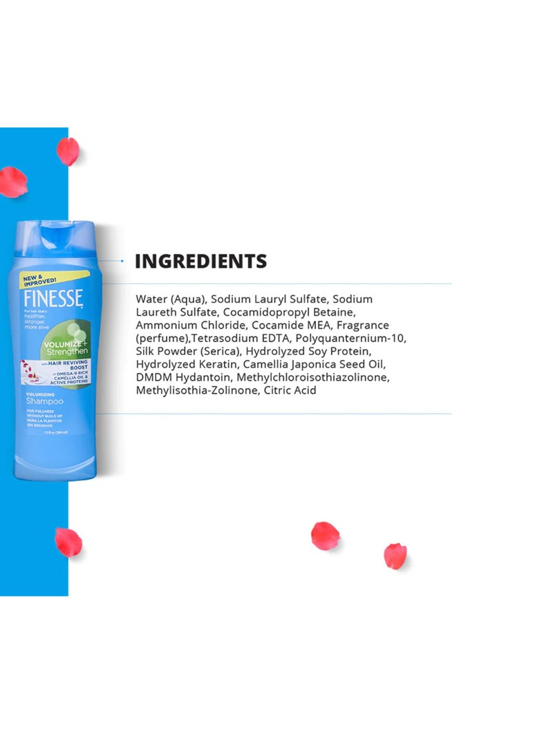 FINESSE Volumize + Strengthen, Volumizing Shampoo, 13 Fl Oz