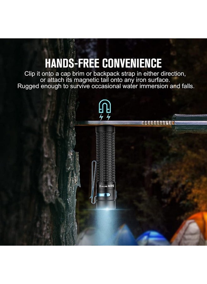 OLIGHT OLIGHT S2R II 1150 Lumens EDC Flashlight USB Magnetic Rechargeable Torch Light Equipped with Variable-Output Side Switch and Dual Direction Pocket Clip  - Image 2