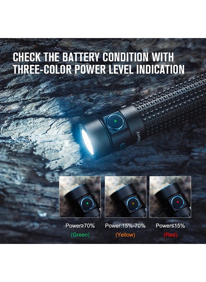 OLIGHT OLIGHT S2R II 1150 Lumens EDC Flashlight USB Magnetic Rechargeable Torch Light Equipped with Variable-Output Side Switch and Dual Direction Pocket Clip  - Image 4
