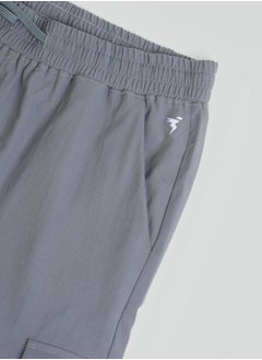 Technosport Men Solid Slim Fit Cargo Track Pants with TS FLEXI by Styli  - Image 5