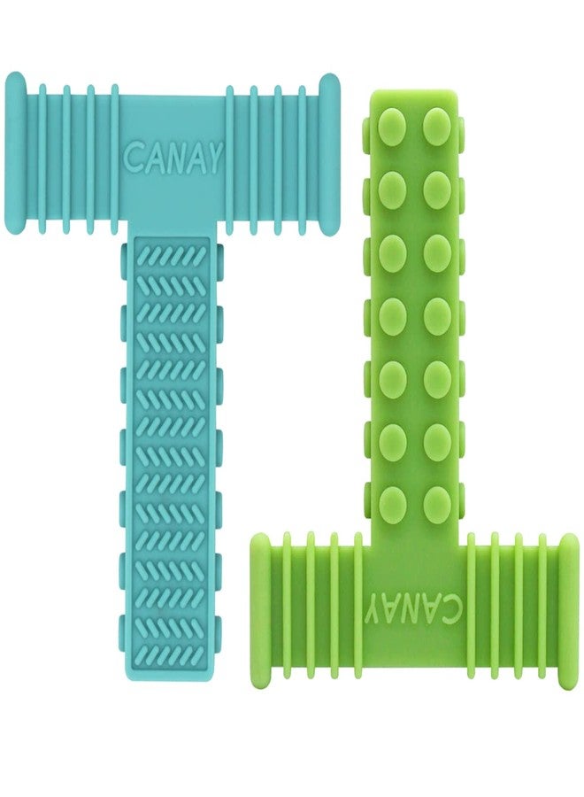 CANAY Xtra Tough Sensory Chew Toys for Autistic Children (3-12 Years Old), Teething, Oral Motor Stimulation, ADHD, SPD - Made for Moderate & Aggressive Chewers (2Pack) - Image 1