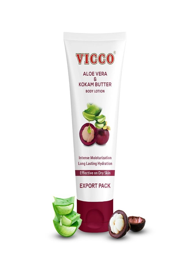 Vicco Aloe Vera and Mangosteen (kokum butter) Lotion for Body, Hands & Face, Soft-Absorbing Texture, 6.76 Fl Oz (Pack of 1) - Image 1