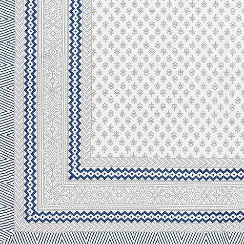BLOCKS OF INDIA 200Tc Diwan Set Cotton 8 Piece | Deewan Printed Bedsheet Sets For Living Room Hall (Set Of 8 Piece, 1-Bed Sheet | 2-Bolster Cover | 5-Cushion Cover (Color 24, Multicolor) - Image 5