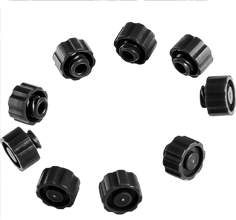 Zonon 50 Pieces Tip Caps Syringe Easy Dispensing Tip Cap with Storage Box for Feeding Tubes Lab Supplies (Black) - Image 4