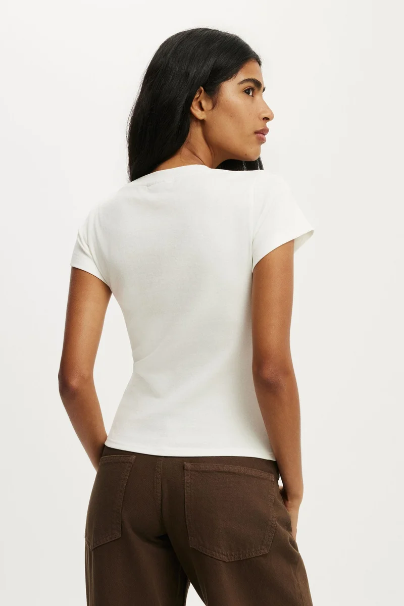 Cotton On  THE LCN GRAPHIC TINY TEE for Women | Best Price UAE