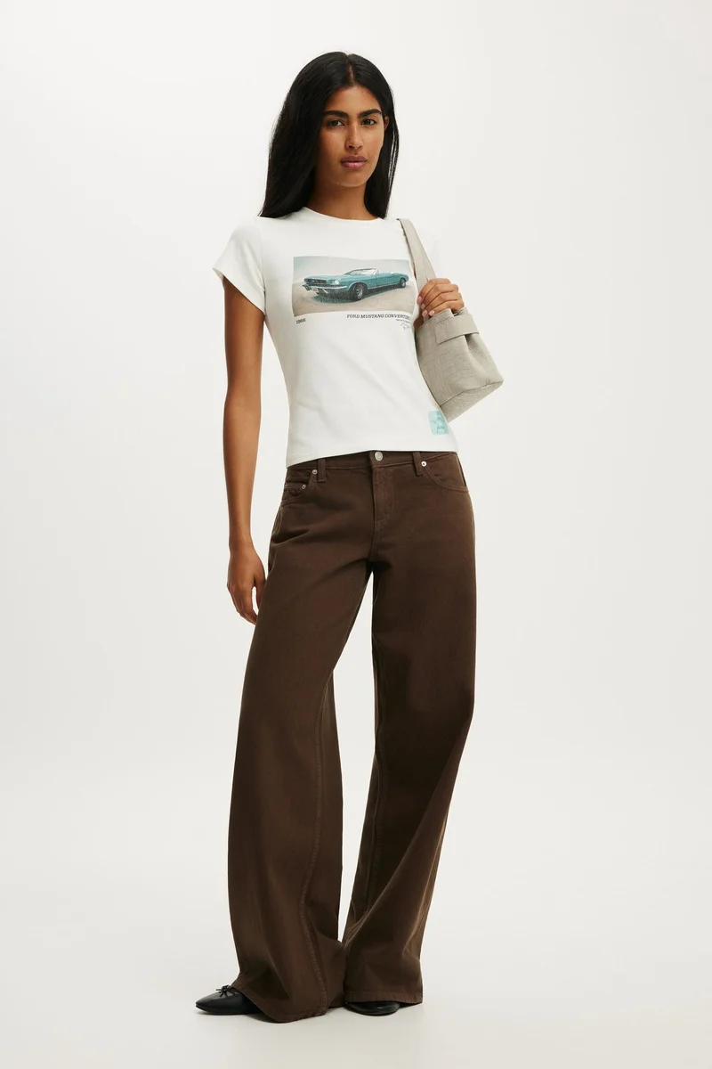 Cotton On  THE LCN GRAPHIC TINY TEE for Women | Best Price UAE