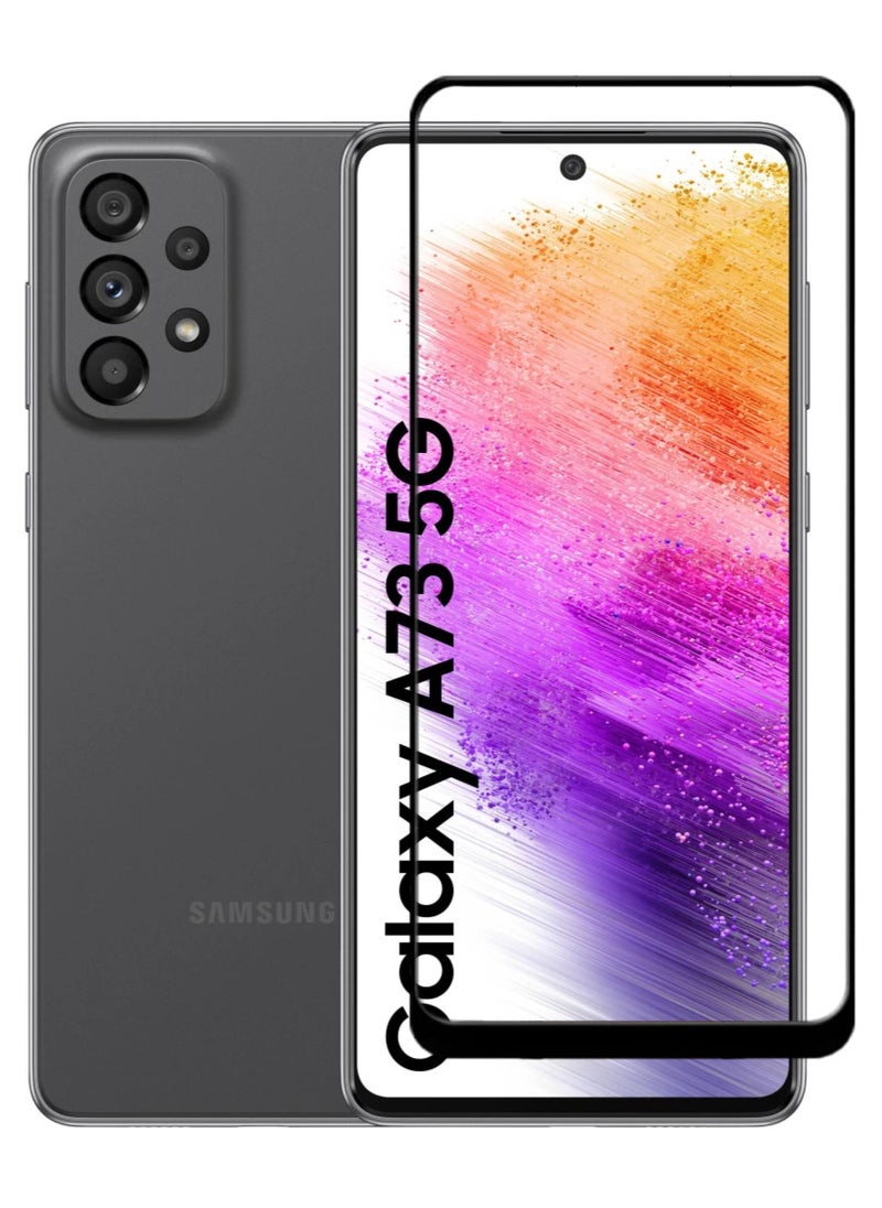 ACLIX Antistatic ESD Dustproof Premium Quality High Definition Tempered Glass Screen Protector Designed For Samsung Galaxy A73 5G - Image 1