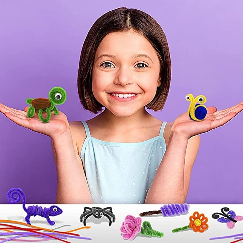 Joyzzz Arts and Crafts Supplies for Children, 1000+ Pcs DIY Youth Art Crafts Materials, Craft Kit for Youngsters, Art Materials Craft Set for Children Kindergarten Preschool School - Image 5