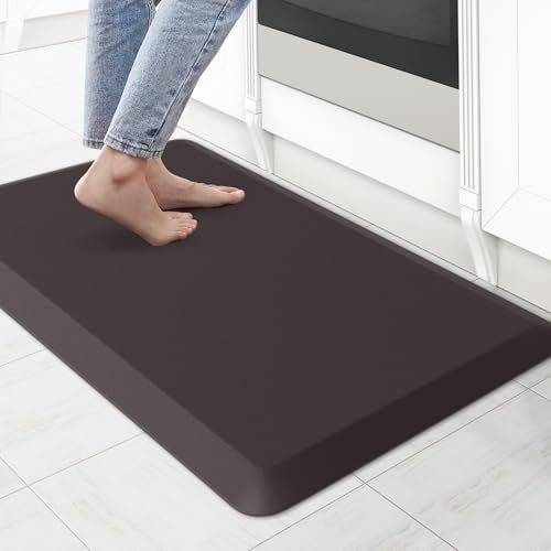 KitchenClouds Kitchen Mat Cushioned Anti Fatigue Kitchen Rug Non Slip Standing Mat Comfort Floor Mats for Sink Office (17.3"x28"- 0.8inch) - Image 1