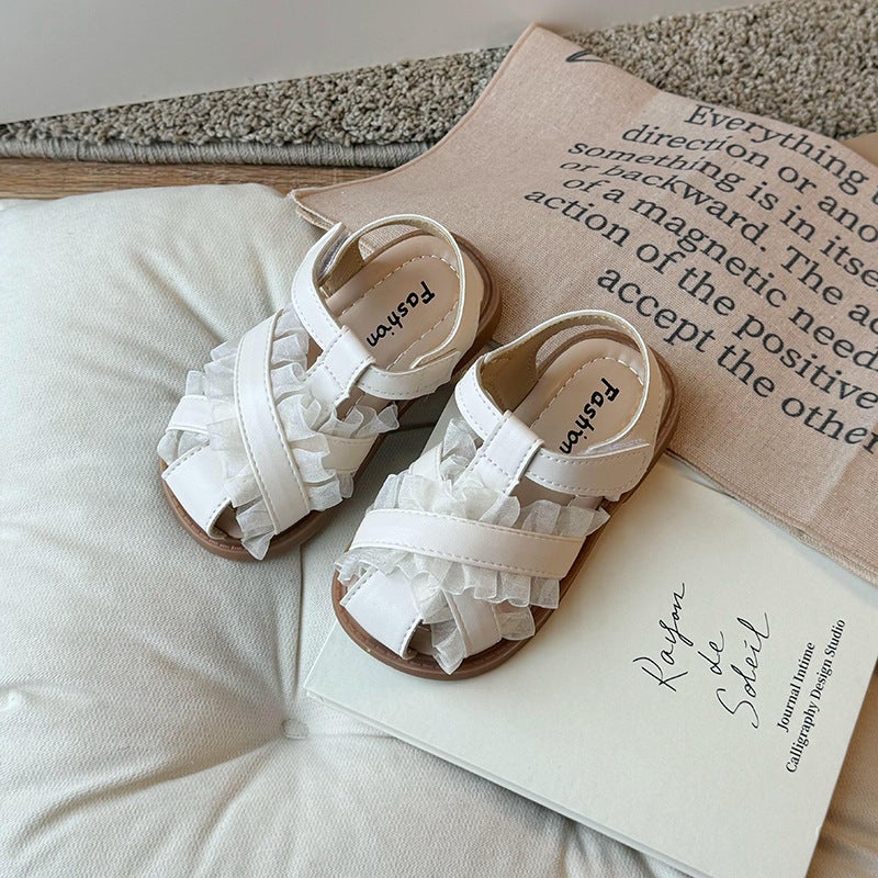Girls' Sandals 2024 Arrival Girls' Sandals Girls' Princess Shoes Children'S Baotou Children'S Dress Shoes - Image 5