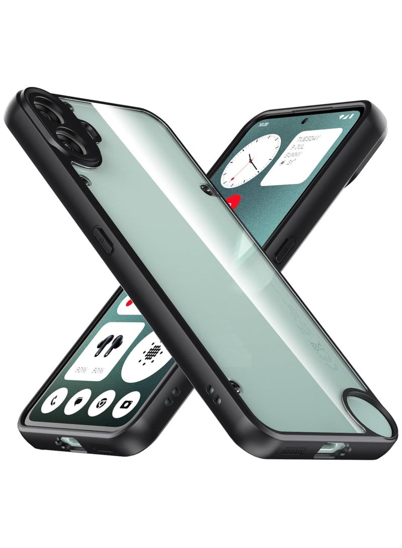 Case for Nothing CMF Phone 1 Shockproof Crystal Clear Hard Back Cover [Anti-Yellowing] Case 360 Degree Protection TPU Bumper Transparent Back Cover Case for Nothing CMF Phone 1 - Image 1