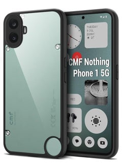 Case for Nothing CMF Phone 1 Shockproof Crystal Clear Hard Back Cover [Anti-Yellowing] Case 360 Degree Protection TPU Bumper Transparent Back Cover Case for Nothing CMF Phone 1