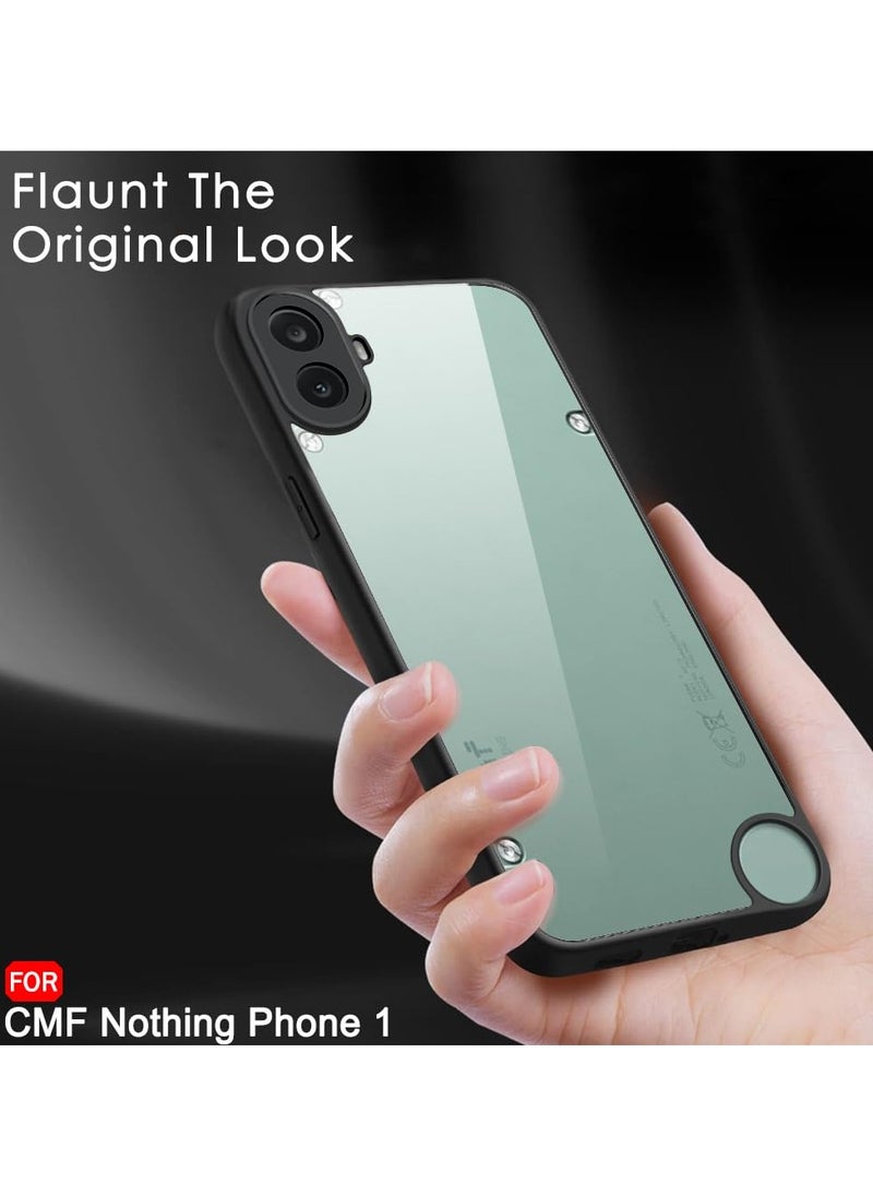 Generic - Case for Nothing CMF Phone 1 Shockproof Crystal Clear Hard Back Cover [Anti-Yellowing] Case 360 Degree Protection TPU Bumper Transparent Back Cover Case for Nothing CMF Phone 1 - Image 1
