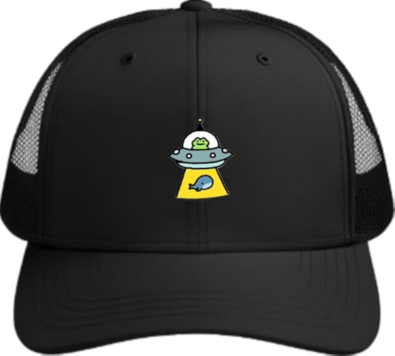 Frog Plain unisex baseball cap Black 7