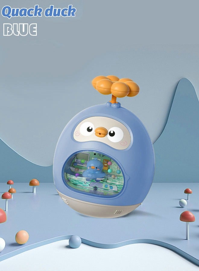 GROIC Baby Bath Toys, Tumbler Rocking Toy With Rattle, Duckling Bath Toy Bathtub Water Toy, Water Spray Tumbler Play Water Toy Baby Swimming Pool Toy  - Image 4