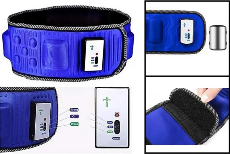 STLife Fitness Abdominal Waist Hip Massager Belt Vibration Belly Fat Melting Unisex