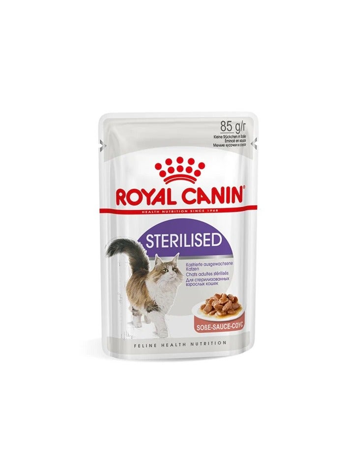 Royal Canin Sterilised in Gravy Wet Cat Food 85g