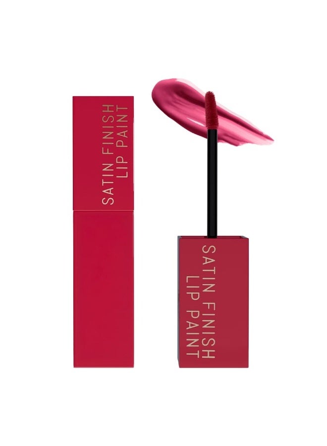Daily Life Forever52 Satin Finish Lip Paint | Long-Lasting 16-Hour Wear | Moisturizing, Lightweight | Glossy, Smooth & Plump Lips (Wine Glaze 09, 4g) - Image 1