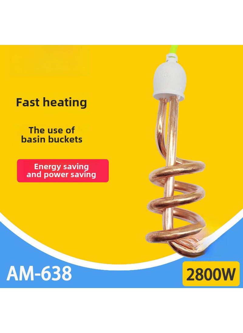 Generic Stainless Steel Thermostatic Heater with Timer Bags 638-2800W 