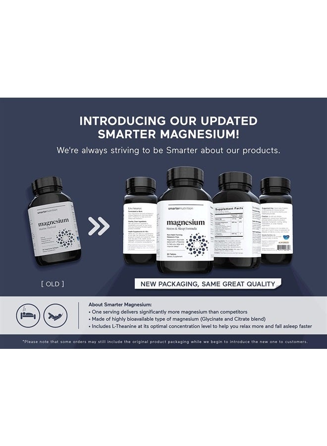 SMARTERNUTRITION Smarter Magnesium Multi-Active Magnesium 4 Forms of Magnesium, Glycinate, Citrate, Malate, and Bisglycinate with No Laxative Effect (180 Servings) - Image 2