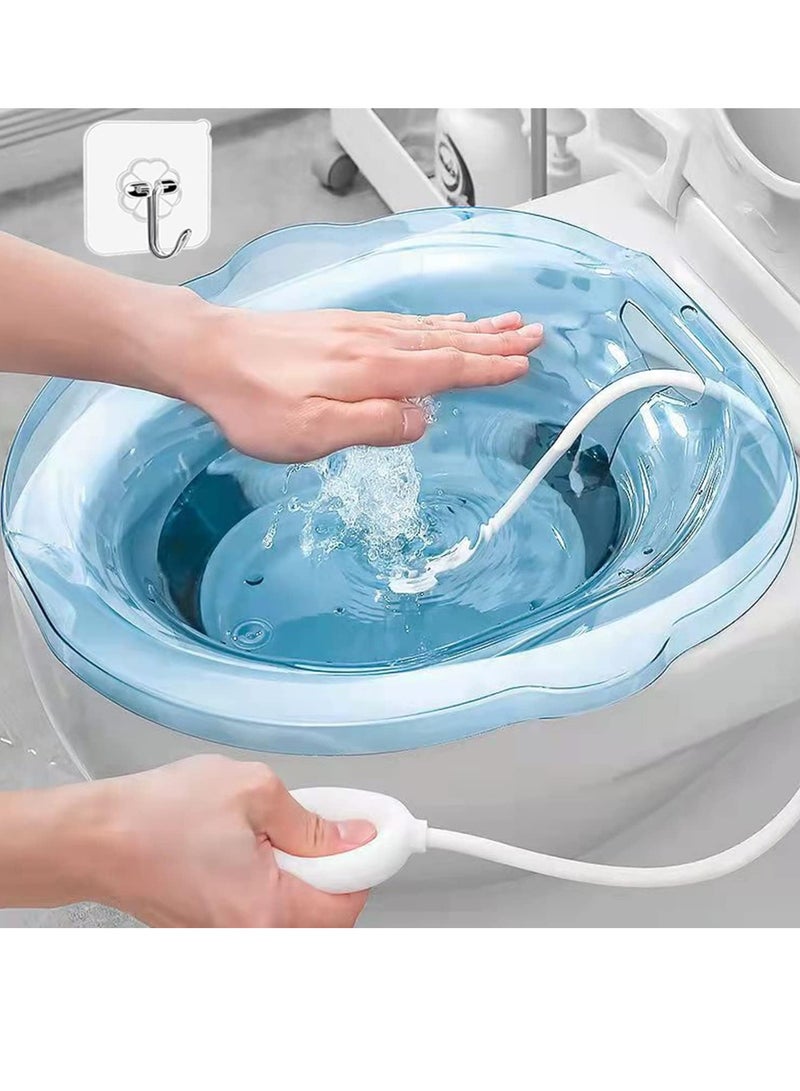 sitz bath over the toilet, special basin for pregnant women, used for hemorrhoids and perineum treatment, relieve inflammation of vagina or anus .multicolor