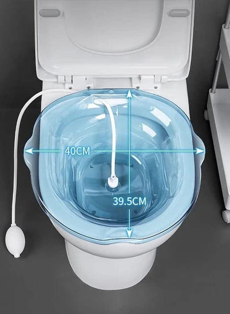 sitz bath over the toilet, special basin for pregnant women, used for hemorrhoids and perineum treatment, relieve inflammation of vagina or anus .multicolor