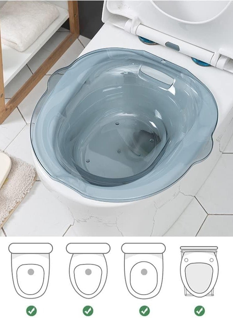 sitz bath over the toilet, special basin for pregnant women, used for hemorrhoids and perineum treatment, relieve inflammation of vagina or anus .multicolor