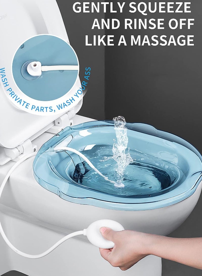 sitz bath over the toilet, special basin for pregnant women, used for hemorrhoids and perineum treatment, relieve inflammation of vagina or anus .multicolor
