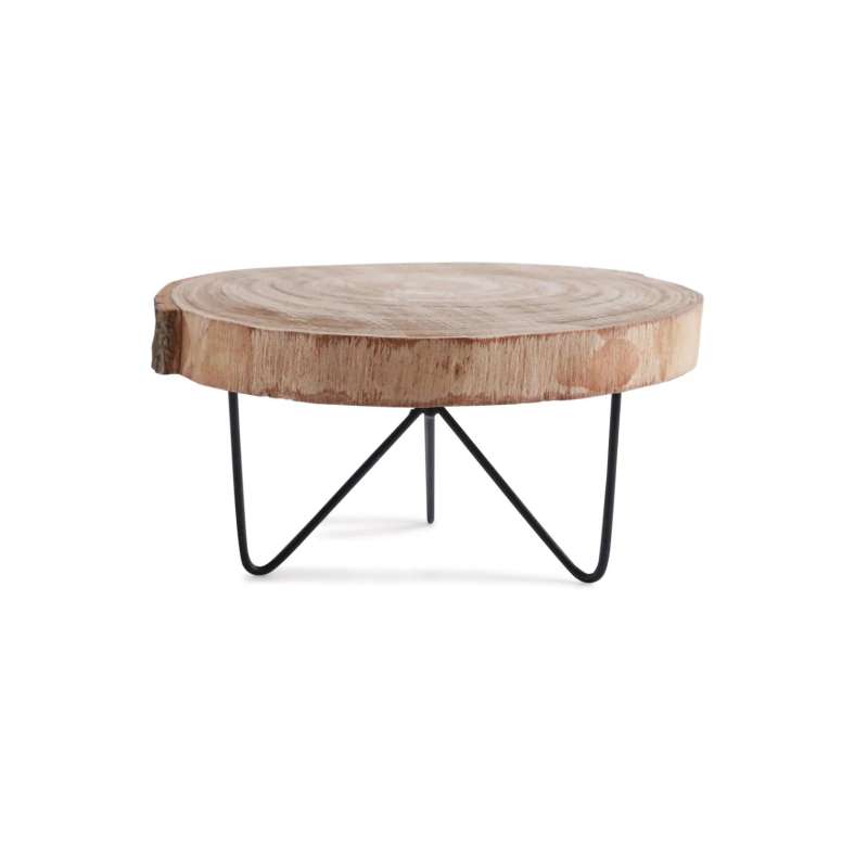 Pan Home Natura Wooden Decorative Stand 25x25x11 cm - Natural - 262HZR9900022 - Image 3