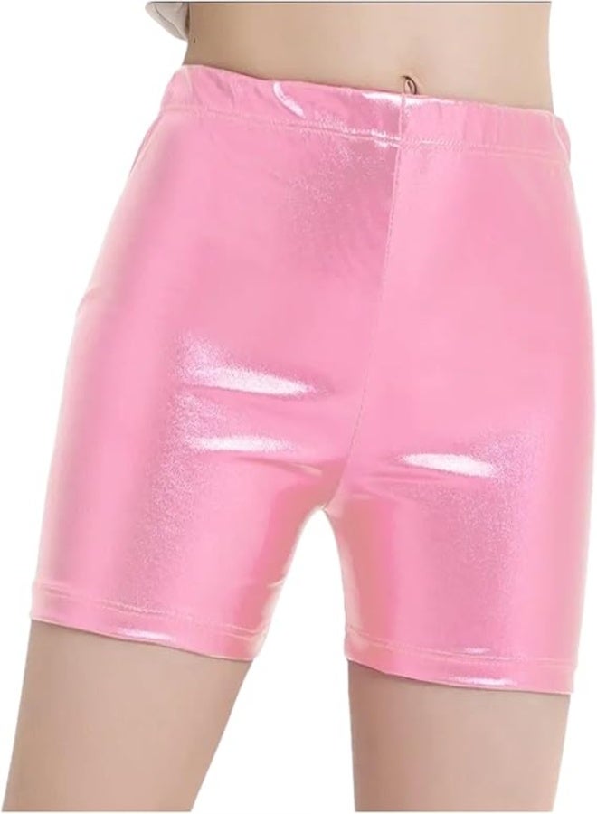 Ghils Girls' Metallic Shiny Gymnastics