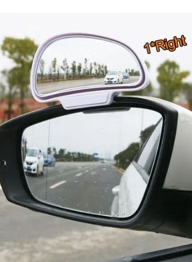 1-Pair Adjustable Wide Angle Side Rear Car Mirrors,Blind Spot Snap Way for Parking Auxiliary Rear View Mirror,Colour White - Image 5