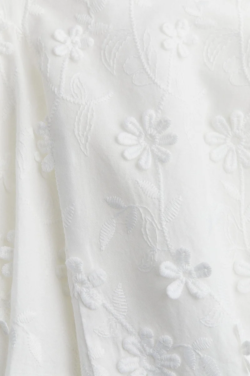 H&M Floral Embroidery Mini Dress
