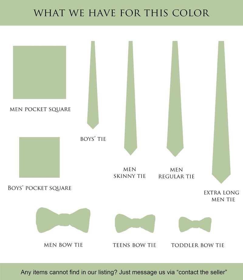 ZENXUS Solid Skinny Ties for Men, 2.5 inch Slim Sage Green Ties Bulk for Wedding and Activities, 5-Pack - Image 5