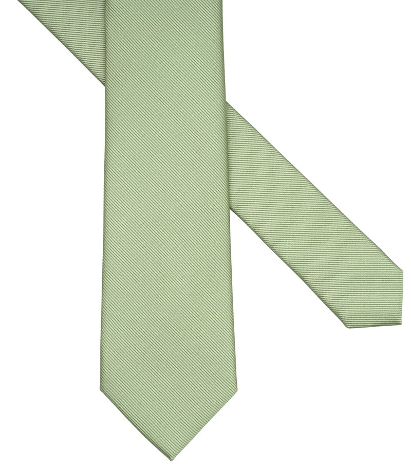 ZENXUS Solid Skinny Ties for Men, 2.5 inch Slim Sage Green Ties Bulk for Wedding and Activities, 5-Pack - Image 4