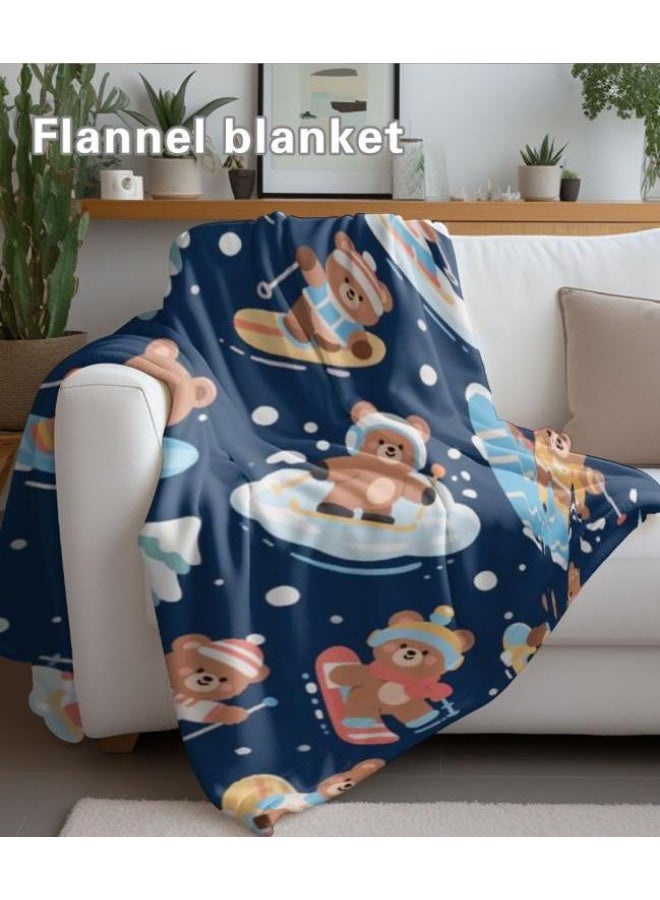 general Baby and children's cartoon flannel thin blanket (warm and comfortable, suitable for sleep, game use) 70cm*100cm - Image 4