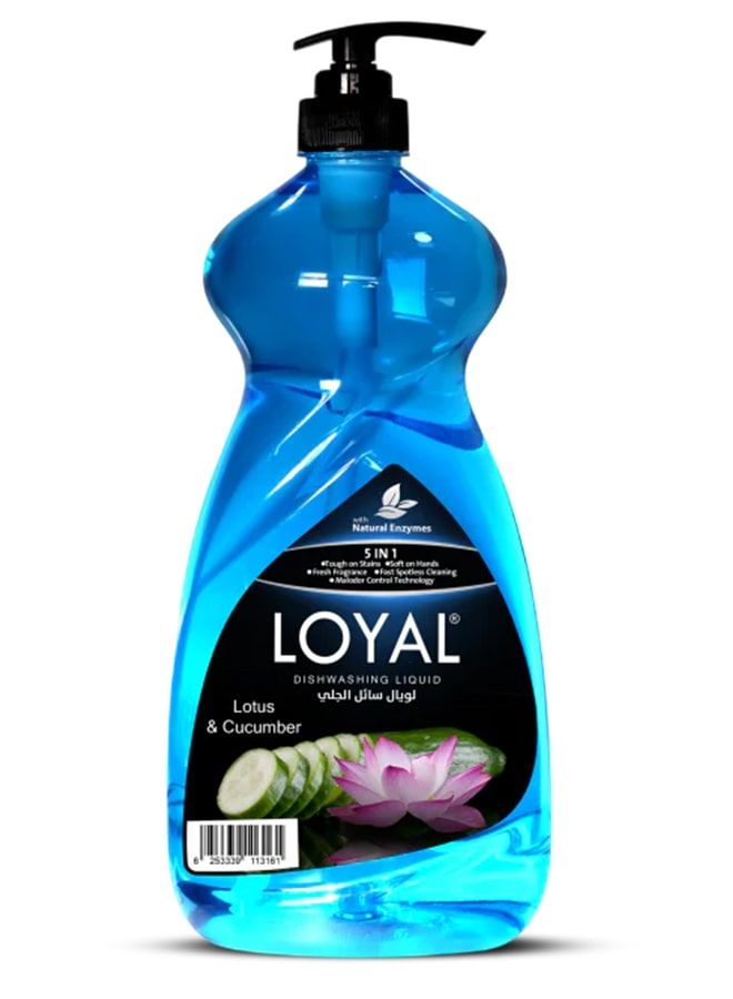 loyal 5 in 1 Dishwashing Liquid - Lotus & Cucumber 1.5L
