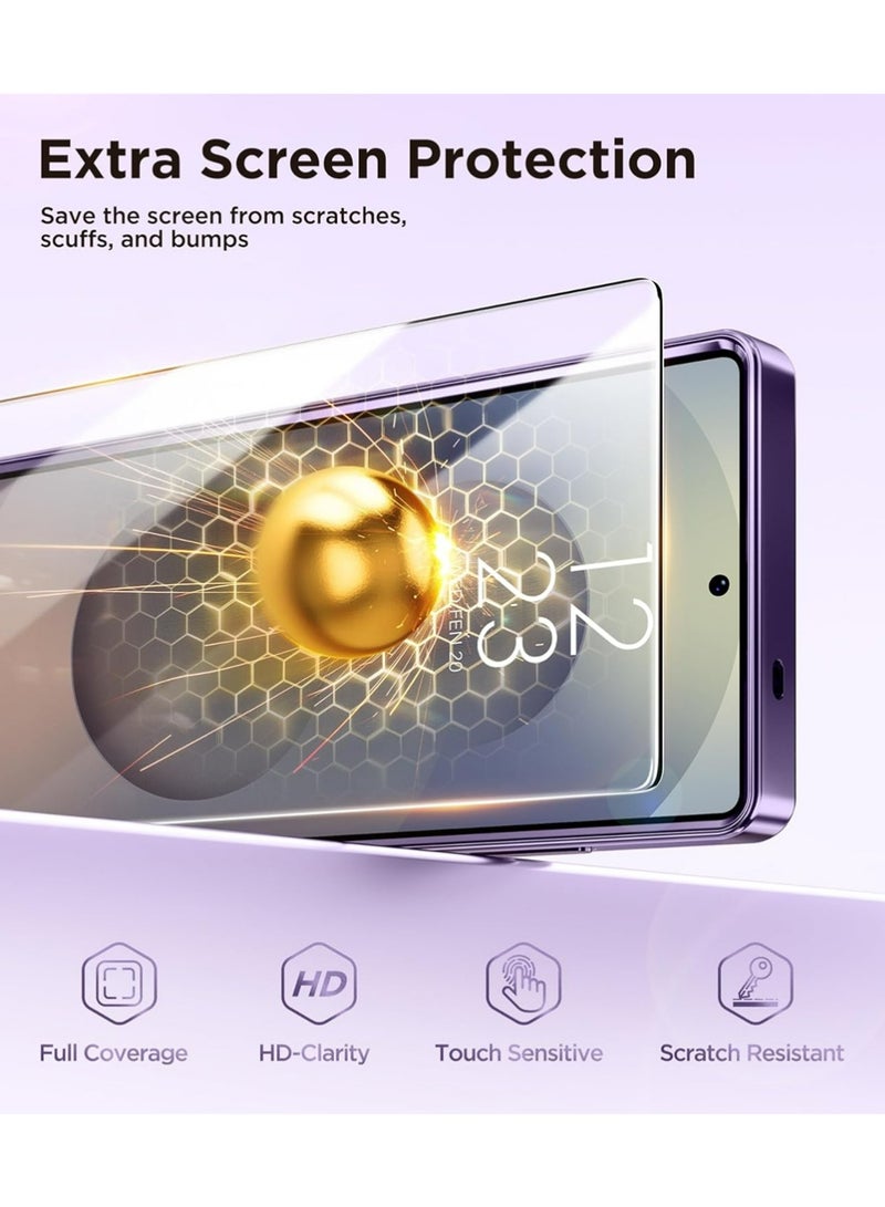 X-level Magnetic Case Compatible with Samsung Galaxy S25 Ultra,Compatible with MagSafe,[Full Camera Protection][Screen Protector]Shockproof Plating Clear Phone Cover for Galaxy S25 Ultra(Dark Purple/Clear)  - Image 5