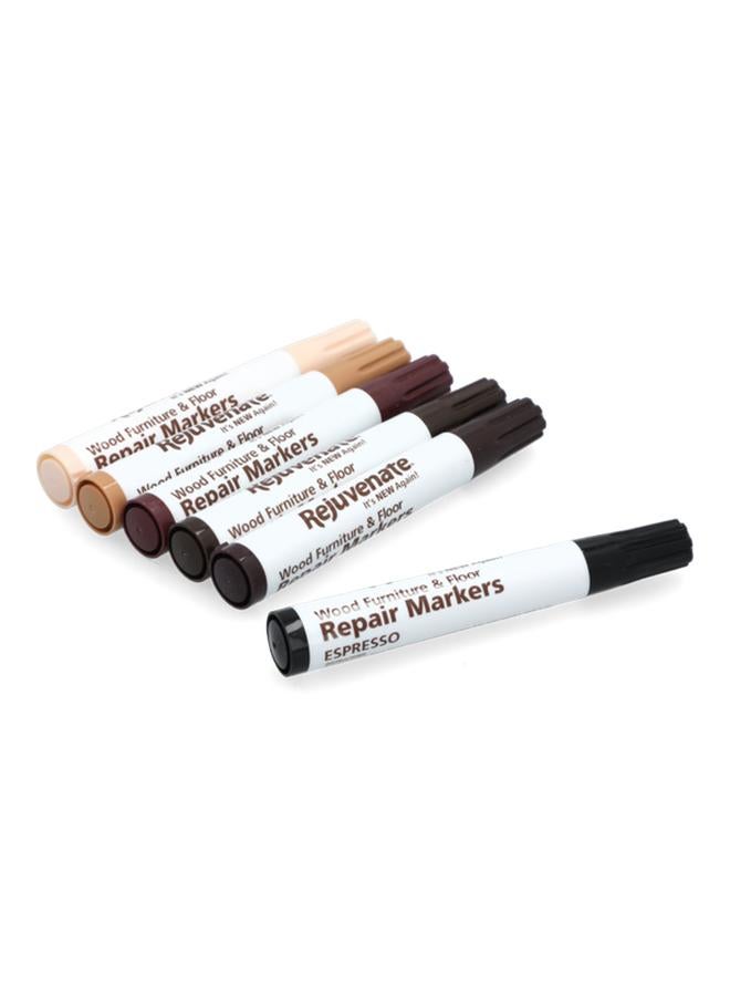 Rejuvenate 6-Piece Wood Furniture and Floor Repair Markers Multicolor - Image 5