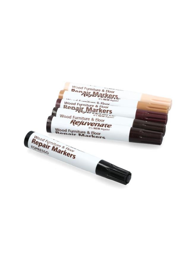 Rejuvenate 6-Piece Wood Furniture and Floor Repair Markers Multicolor - Image 4