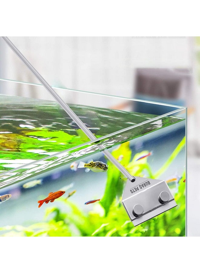 BURAQ Pets 18 Inch Fish Tank Algae Scraper - Essential Aquarium Accessories For All Aquarium Tanks, Ensures Crystal Clear Water, Rust Proof Stainless Steel - Image 1
